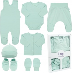 Babyset voor kraamafdeling New Baby I AM, mint, 4-delig (62)