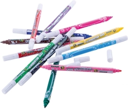 Dubbelzijdige stiften Superstars Duo, set van 12 kleuren