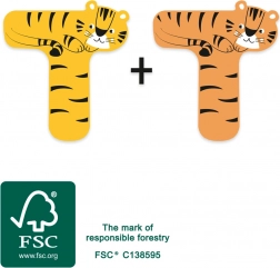 Træbogstavet T med tiger small foot