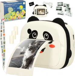 Otroški instantni fotoaparat s termotiskalnikom Panda + 32 GB kartica in papirji
