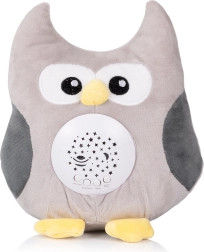 hibou en peluche avec projecteur et musique Chipolino