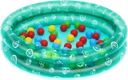 Nafukovací bazének s míčky 91 × 20 cm BESTWAY + 50 míčků – Zelená