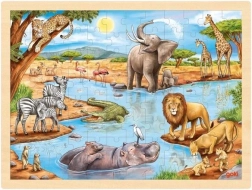 Wooden Puzzle African Savannah 96 Pieces Goki