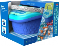 Lægesæt legetøjskurv til børn (15 dele)