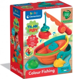 Logical fishing game with a rod and boat CLEMENTONI