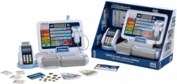 kids' cash register with terminal and scanner