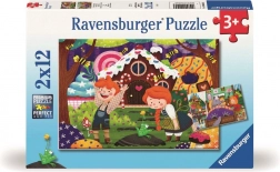 Ravensburger puzzle Magical World of Fairy Tales 2×12 pieces