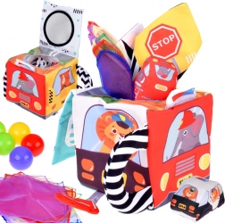 Miękka kostka sensoryczna Pojazdy