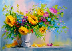ENJOY Puzzle Bouquet with Yellow Flowers 1000 Pieces