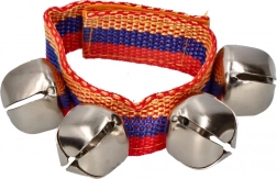 Goki bracelet à grelots pour poignet et cheville avec fermeture velcro