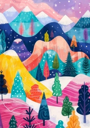 Puzzle Tavolozza invernale 1000 pezzi