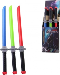 Light-up ninja sword with batteries in display box