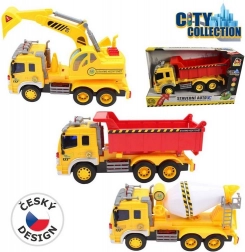 Auto da costruzione City Collection a batteria con suono e luce