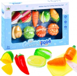 Set di frutta da tagliare con tagliere e coltello per bambini – Verdure