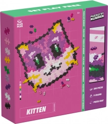 Plus-Plus number-by-number puzzle – kitten, 500 pieces