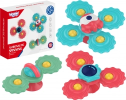 WOOPIE set van kinderspinners met zuignap – 3 stuks