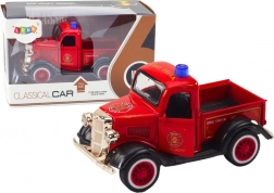 Klasično vatrogasno vozilo 1:36 s pogonom, svjetlima i zvukovima crveno