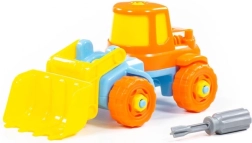 Dydaktyczna koparka dla dzieci ze śrubokrętem