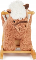 Bujany pluszowy konik z siedziskiem Bieco