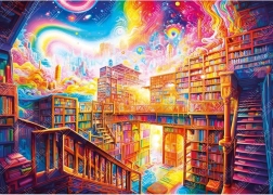 Puzzle City of Books 1000 pieces MAGNOLIA