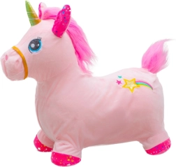 Licorne à bascule en peluche avec son Baby Mix