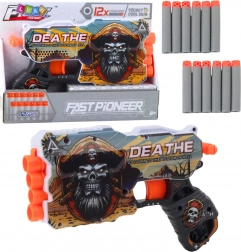 Pirate foam dart gun with magazine, 12 darts included