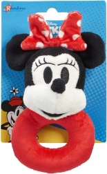 Plush Rattle MINNIE – soft ring for babies