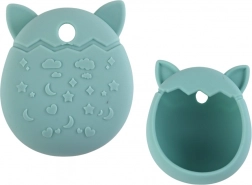 Silicone Case for Tamagotchi with Cat Design and Turquoise Hue
