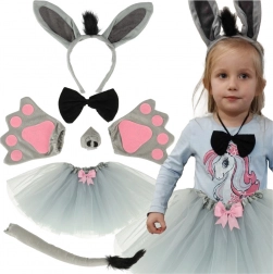 Children's Costume Donkey with Accessories, 7 pieces