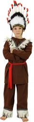 kids' Native-style costume with scarf, size S