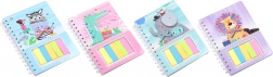 Animal-themed notepad 12.1 × 18.5 cm, 60 sheets + stickers