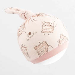 cappellino da neonato in cotone New Baby Biscuits rosa