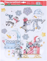 Karácsonyi ablakdekoráció 41 × 29 cm