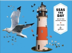 GALISON Shaped Puzzles Day by the Sea 2-in-1 – 450 Pieces