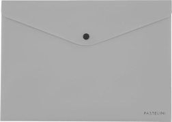 Busta con bottone grigia per formato A5