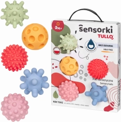 Pastel sensory balls for babies without holes – set of 5
