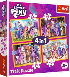 Puzzle 4 u 1 – Upoznaj ponije MY LITTLE PONY Trefl