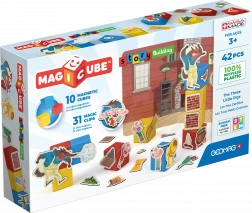 Geomag Magicube Three Little Pigs – magnetic cubes and clips