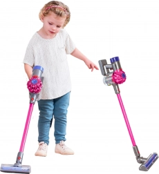 Toy cordless stick vacuum for children CASDON DYSON pink with sounds