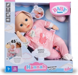 Baby Born Hannah – hajde se igrati, lutka 36 cm s bočicom i dudom