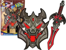 Black Warrior Shield Set with EVA Foam