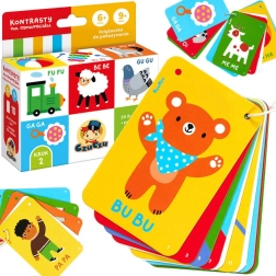 CzuCzu kontrastna knjižica na vrvici 6m+ 9m+