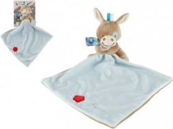 Plüss szamárka takaróval 25x25 cm