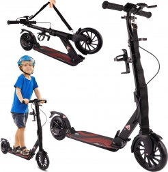 Løbehjul med skivebremse, bærerem og flaskeholder