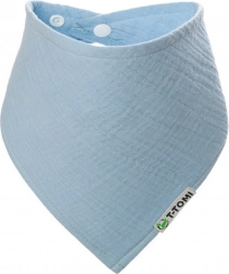 T-TOMI BIO muślinowy śliniaczek Blue