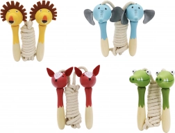 Wooden Jump Rope with Animals 210 cm