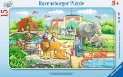 Ravensburger dječje puzzle u okviru 15 dijelova – izlet u zoološki vrt