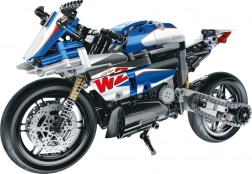 Zestaw konstrukcyjny motocykl niebieski
