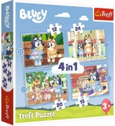 Puzzle Bluey i njezin svijet 4u1