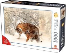 Sestavljanka tiger z mladičem 1000 koščkov